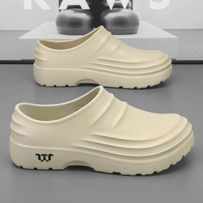 Summer Chef Shoes anti Slip and Oil Proof Work Shoes Lazy Slippers Casual Trendy Slippers One Step Fashion Shoes Sports Shoes