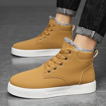 ThermaGrip™ Lace-Up Sneakers – Warm, Non-Slip Comfort
