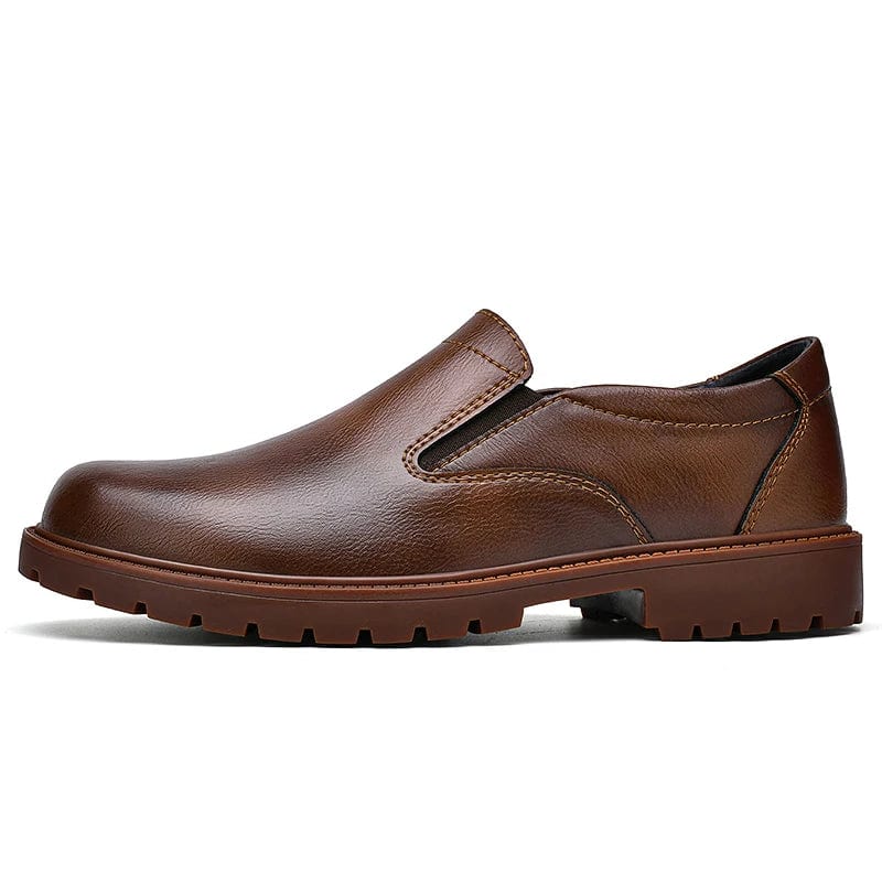 Luxury Brand Retro Loafers Men'S round Head Oxford Shoes Business Formal Casual Shoes Thick Soled Leather Party Wedding Shoes