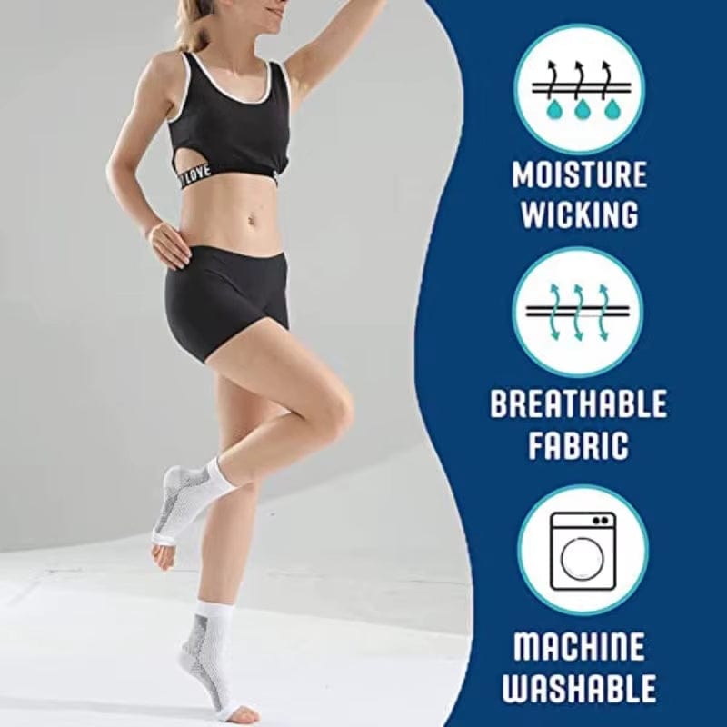 Neuropathy Socks for Women Men,1Pair Soothe Compression Socks for Neuropathy Pain, Ankle Brace Plantar Fasciitis Swelling Relief