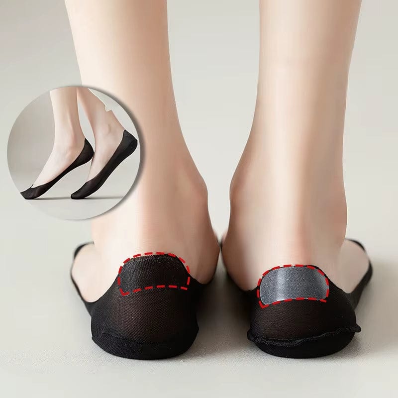 5 Pairs/ Lot Woman Socks New Summer Ultrathin Solid Color Invisible No Show Socks Set Breathable Anti-Slip Socks Slippers Casual