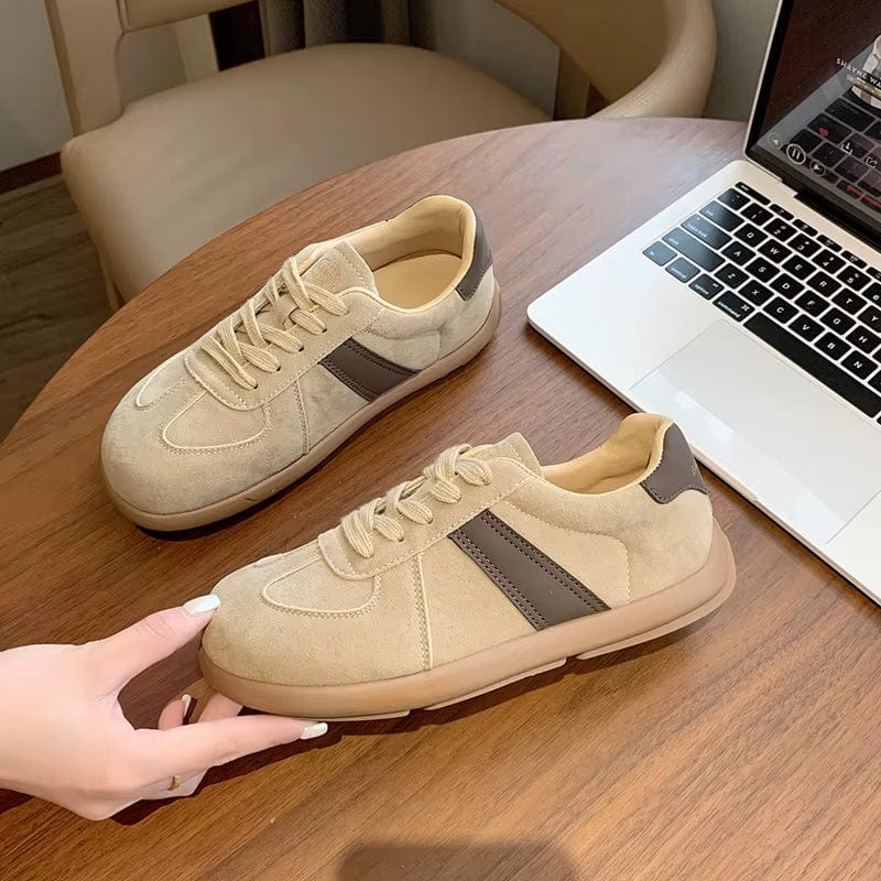Autumn New Fashion Trend Women'S Casual Shoes College Style Wide Toe Soft Comfortable Flat Shoes Outdoor Casual Sports Shoes
