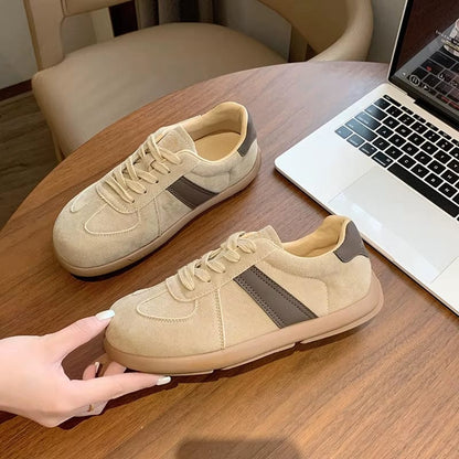 Autumn New Fashion Trend Women'S Casual Shoes College Style Wide Toe Soft Comfortable Flat Shoes Outdoor Casual Sports Shoes