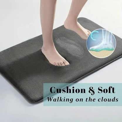 Thick Solid Color Flannel Non-Slip Area Rug for Home