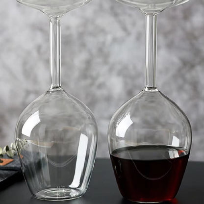 Unique 1Pc 13.5Oz Inverted Wine Glass,Ideal for Spirits & Cocktails, Home Bar and Restaurant ,Enhance Your Beverage Experience
