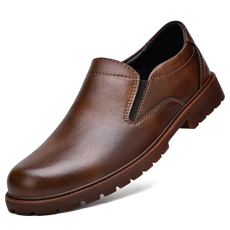 Luxury Brand Retro Loafers Men'S round Head Oxford Shoes Business Formal Casual Shoes Thick Soled Leather Party Wedding Shoes