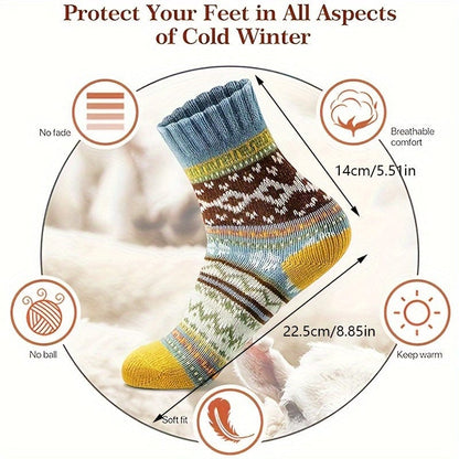 SnugStep™ Color Block Socks – Soft, Breathable Comfort for Every Step