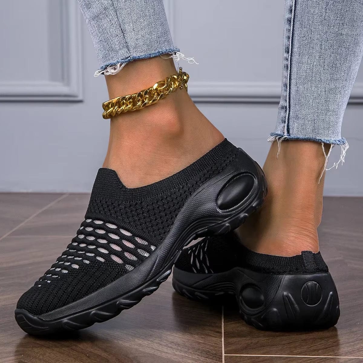 2024 Summer New Lady Mesh Orthopedic Clogs Arch Support Walking Shoes Breathable Outdoor Slippers for Women